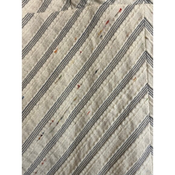 NWOT Rebecca Taylor Sleeveless Stripe Ruffle Dress In Blue Combo - Picture 8 of 8